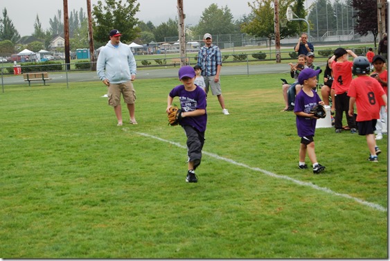 Reece First Baseball Game 010